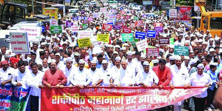 शक्तिपीठाच्या नावावर शेतकर्यांचे मरण