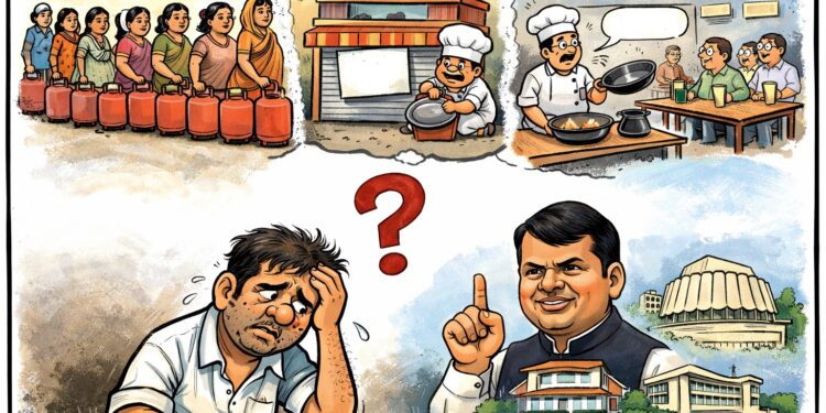 गॅस टंचाईची मौजमस्ती!